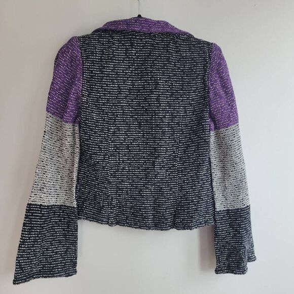 Vintage Annikki Karvinen geometric lagenlook art to wear blazer flared sleeve - Picture 2 of 16